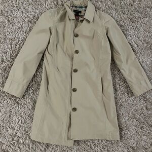 XS Petite Lands’ End Trench Coat